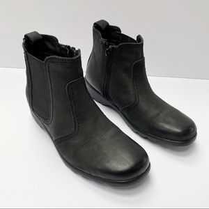 Napa Flex David Tats Jet Chelsea Black Ankle Boots